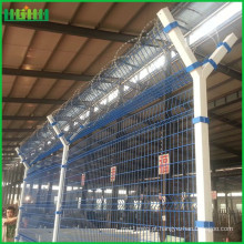 Y Post Airport arame farpado BRC Welded Wire Mesh Fence